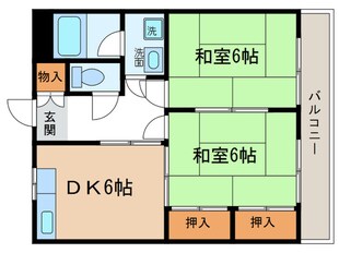 飯田第一コーポの物件間取画像